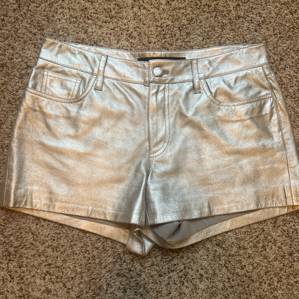 EUC RALPH LAUREN Black Label Shorts Silver/Gold color!!!
